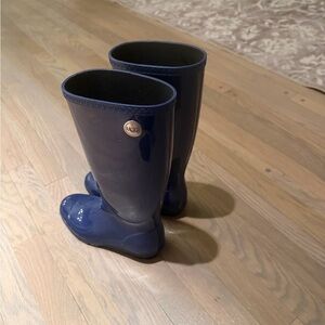 UGG Navy Glossy Boots
